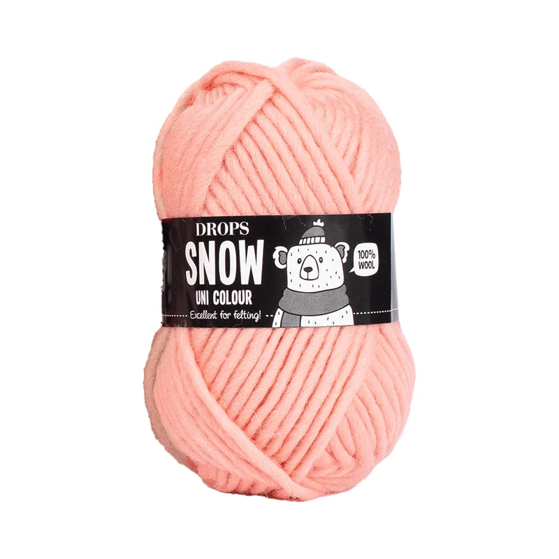 DROPS Snow Uni Colour 107 Pfirsichrosa