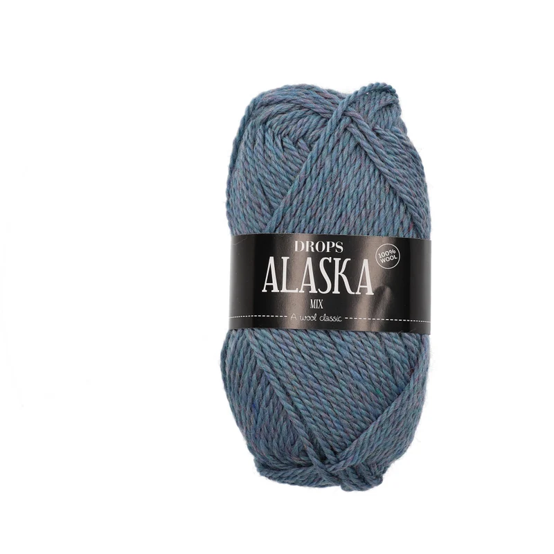 DROPS Alaska Mix 072 Pfauenblau