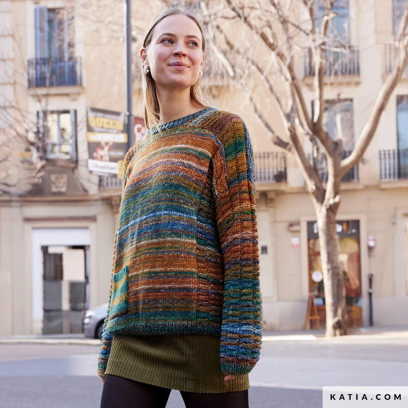 Katia Cotton-Merino Paradiso 305 Kaugummi-Rosa-Lila-Blau