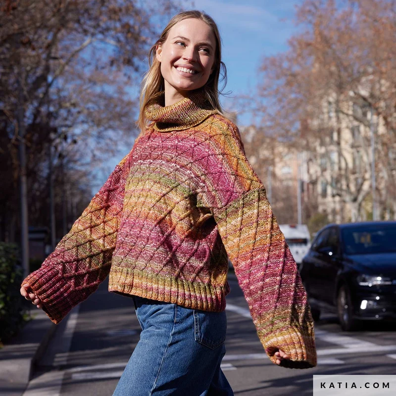 Katia Cotton-Merino Paradiso 303 Rostbraun-Braun-Grün