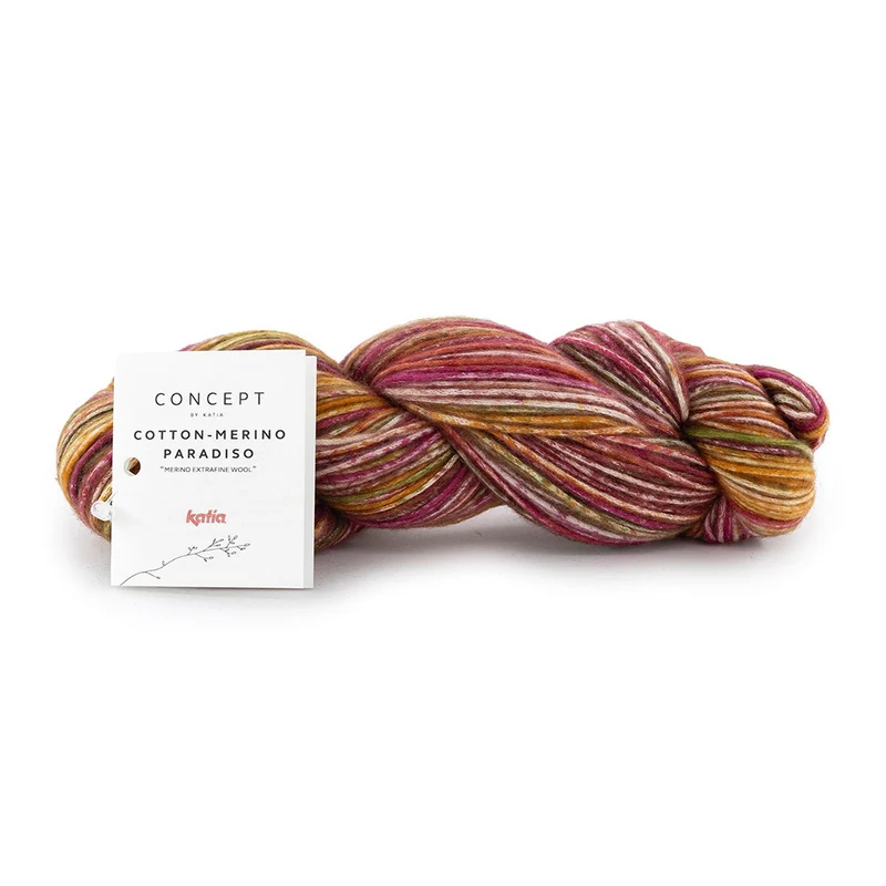 Katia Cotton-Merino Paradiso 301 Lila-Ocker-Grün