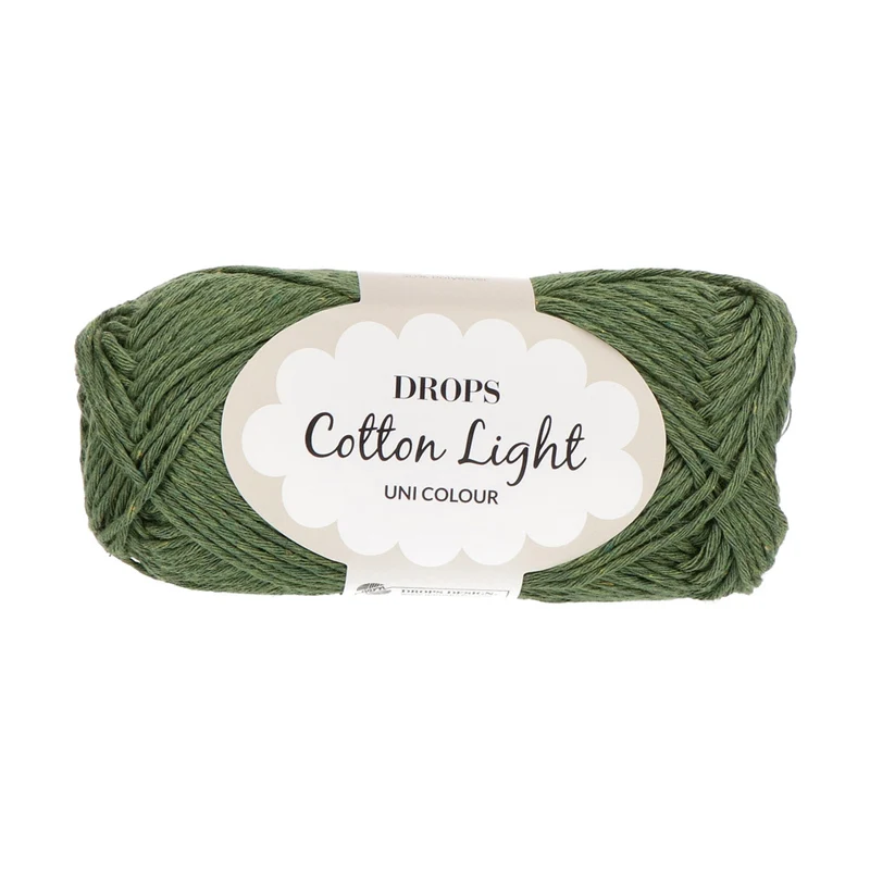 DROPS Cotton Light Uni Colour 050 Dunkles Efeu