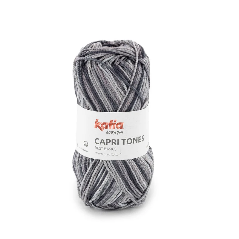 Katia Capri Tones 306 Hellgrau–Dunkelgrau