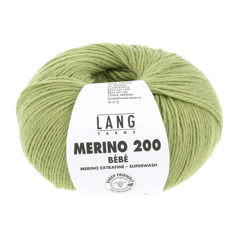 Lang Yarns Merino 200 Bebe 0417 Hellgrün