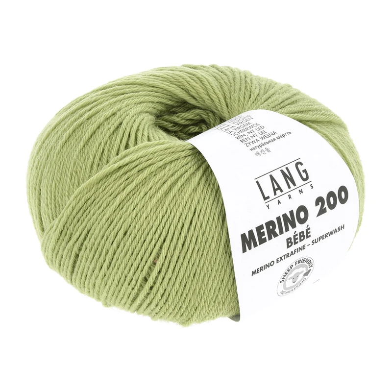 Lang Yarns Merino 200 Bebe 0417 Hellgrün