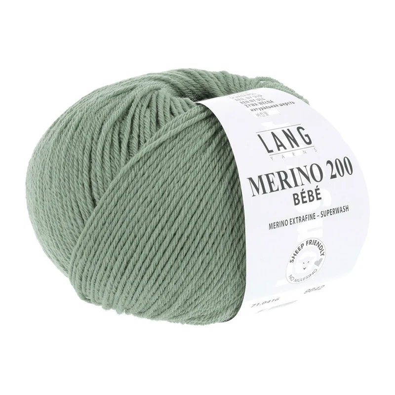 Lang Yarns Merino 200 Bebe 0416 Agave