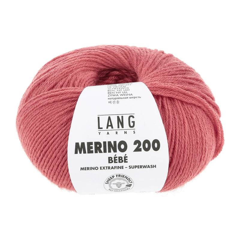 Lang Yarns Merino 200 Bebe 0365 Himbeere