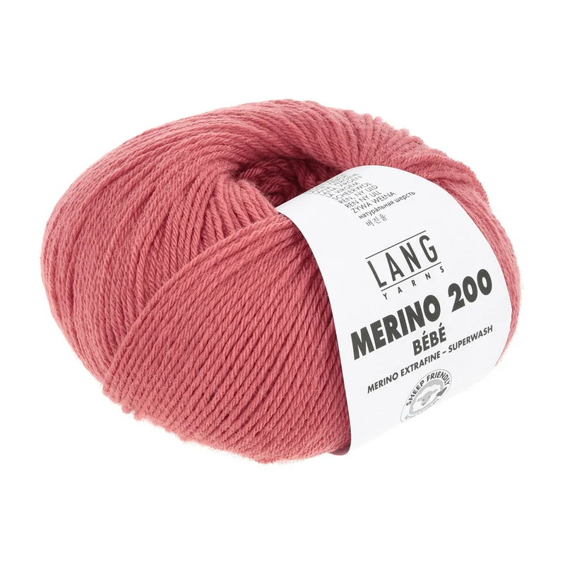 Lang Yarns Merino 200 Bebe 0365 Himbeere