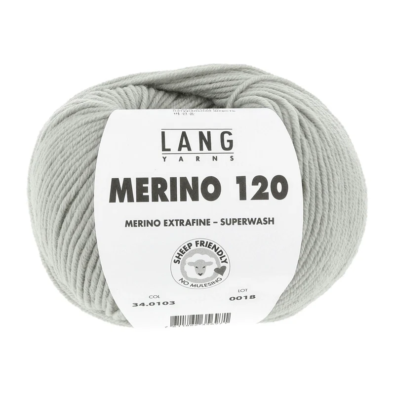 Lang Yarns Merino 120 0103 Hellgrau