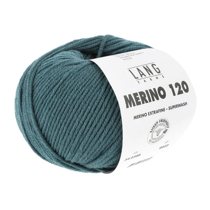 Lang Yarns Merino 120 0388 Petrol