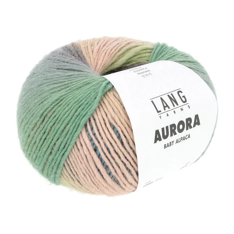 Lang Yarns Aurora 0004 Limette/Grün/Lila/Türkis