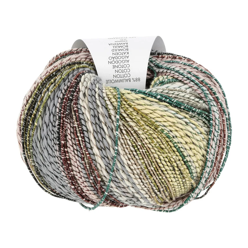 Lang Yarns Fiesta 0006 Gelb/Kupfer/Grau/Aqua