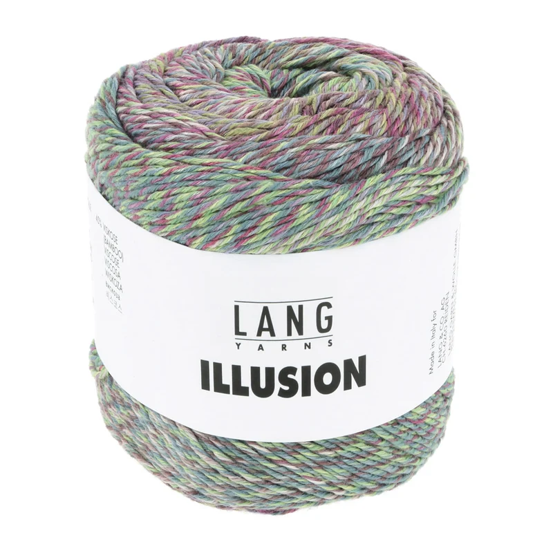 Lang Yarns Illusion 0003 Fuchsia/Grün/Blau