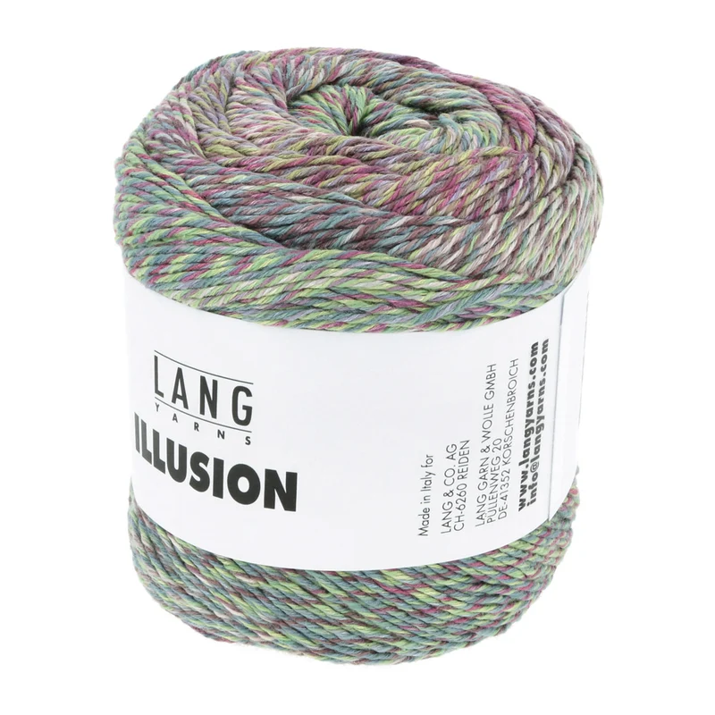 Lang Yarns Illusion 0003 Fuchsia/Grün/Blau