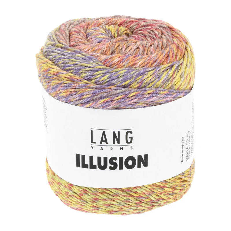 Lang Yarns Illusion 0001 Rosa/Gelb/Lila/Orange