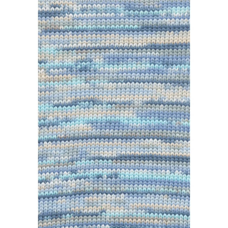 Lang Yarns Lisboa 0004 Blau/Beige/Grau