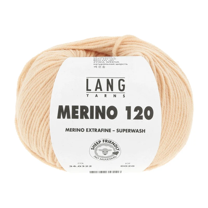 Lang Yarns Merino 120 0322 Sand