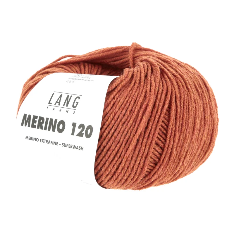 Lang Yarns Merino 120 0559 Orange Melange