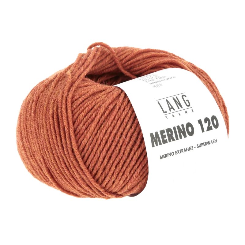 Lang Yarns Merino 120 0559 Orange Melange