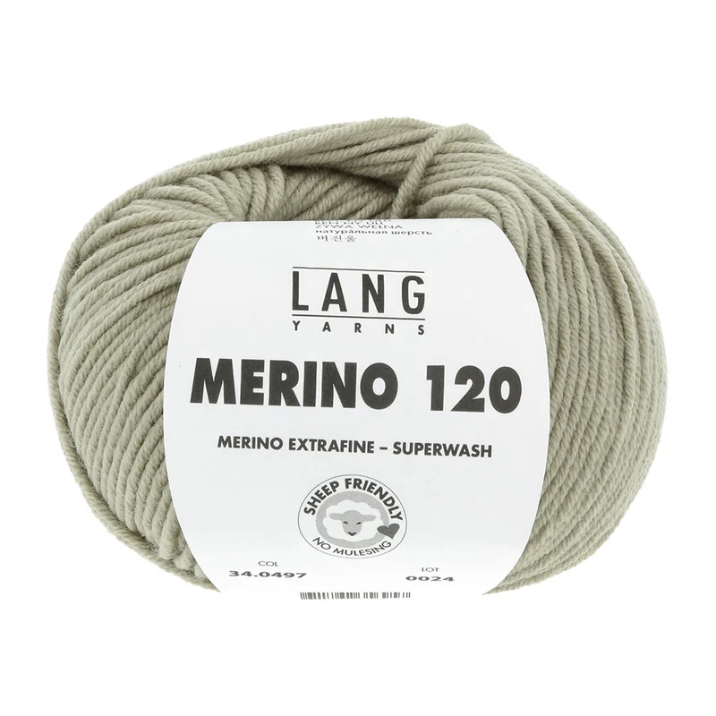 Lang Yarns Merino 120 0497 Moos