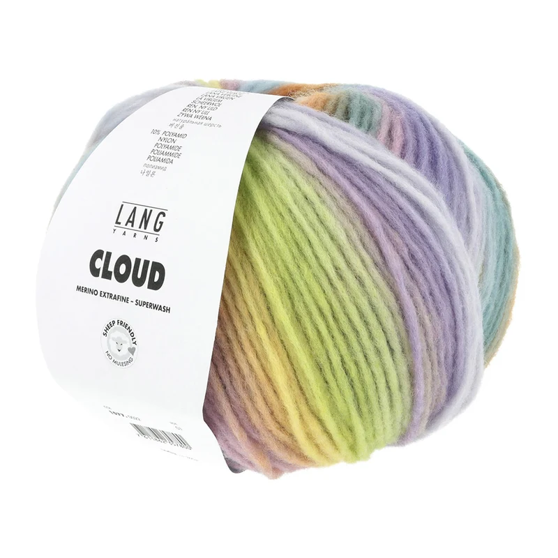 Lang Yarns Cloud 0022 Lila/Orange/Gelb/Grün