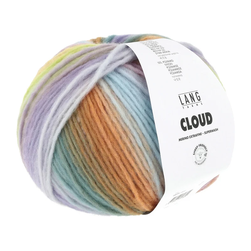Lang Yarns Cloud 0022 Lila/Orange/Gelb/Grün