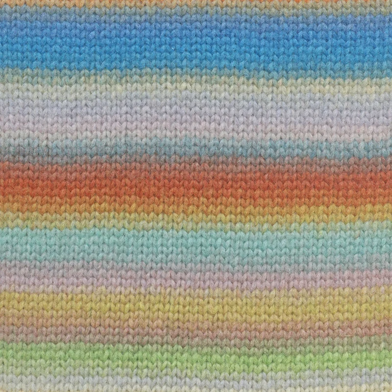 Lang Yarns Cloud 0021 Blau/Orange/Grün/Rosa
