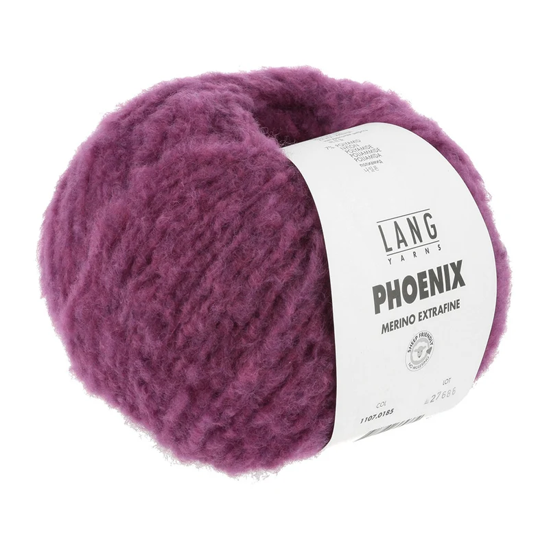 Lang Yarns Phoenix 185 Hot Pink Chante Claire