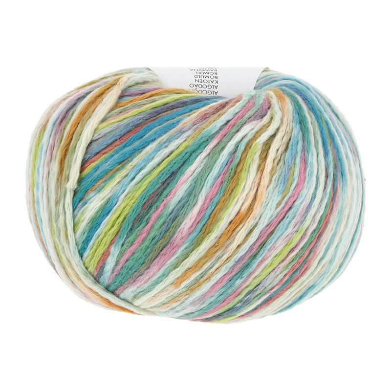 Lang Yarns Lisboa 0003 Hellgrün/Rosa/Orange/Aqua