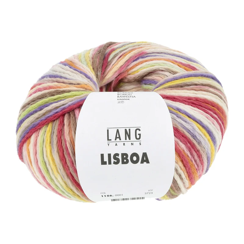 Lang Yarns Lisboa 0001 Gelb/Lila/Rosa/Grün