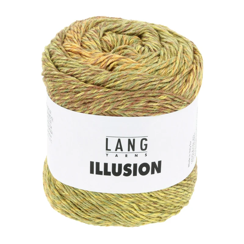 Lang Yarns Illusion 0007 Olivgelb/Braun/Orange