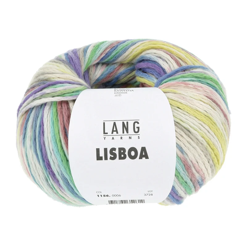 Lang Yarns Lisboa 0006 Gelb/Blau/Grün/Lila