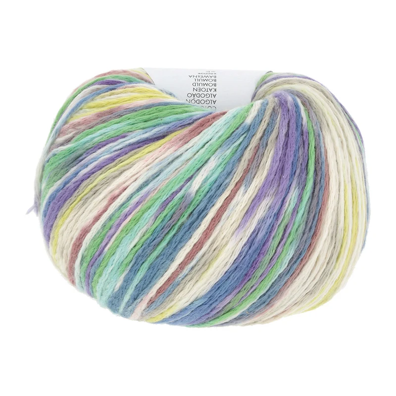 Lang Yarns Lisboa 0006 Gelb/Blau/Grün/Lila