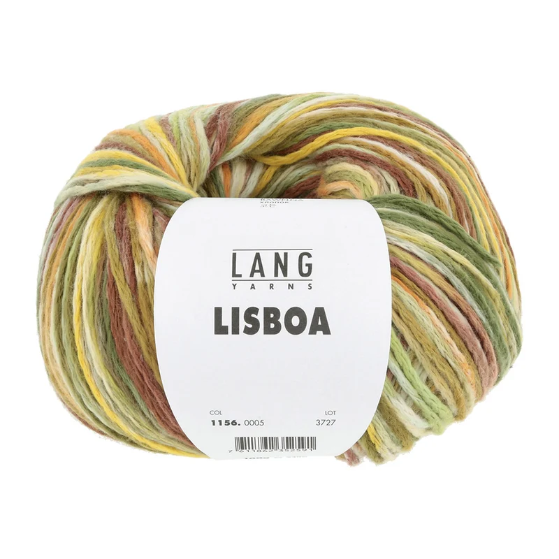Lang Yarns Lisboa 0005 Gelb/Oliv/Braun/Orange