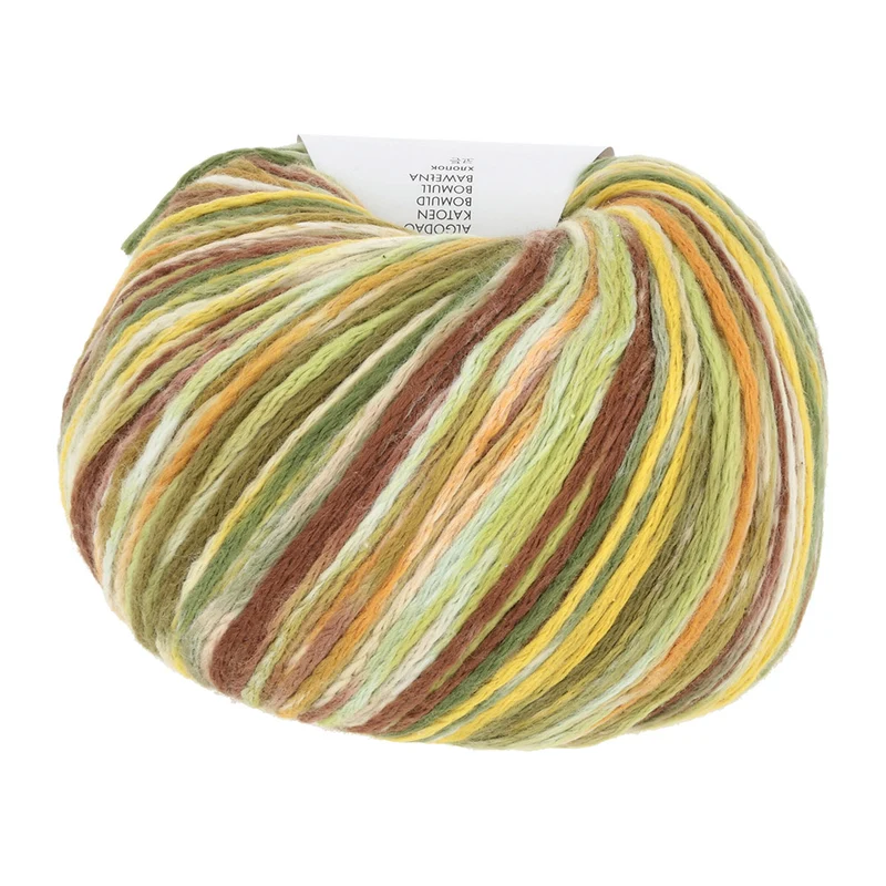 Lang Yarns Lisboa 0005 Gelb/Oliv/Braun/Orange