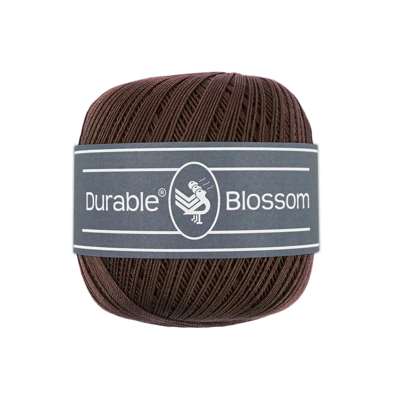 Durable Blossom 2230 Dunkelbraunes Garn zum Stricken und Häkelgarn
