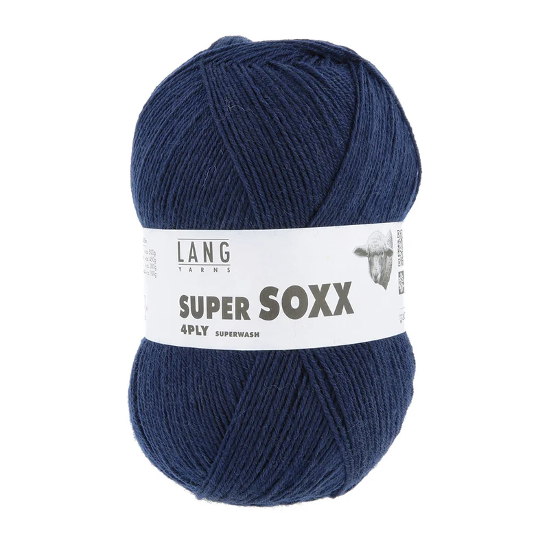 Lang Yarns Super Soxx 4-Fach 0025 Marine (4-fädig)