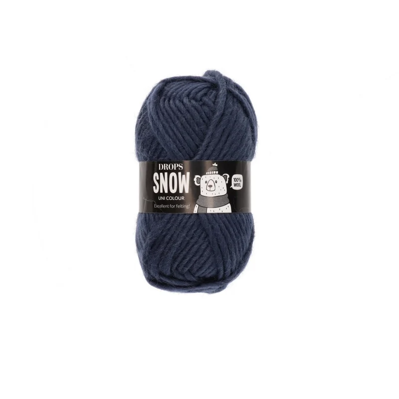 DROPS Snow Uni Colour 116 Mitternachtsschatten
