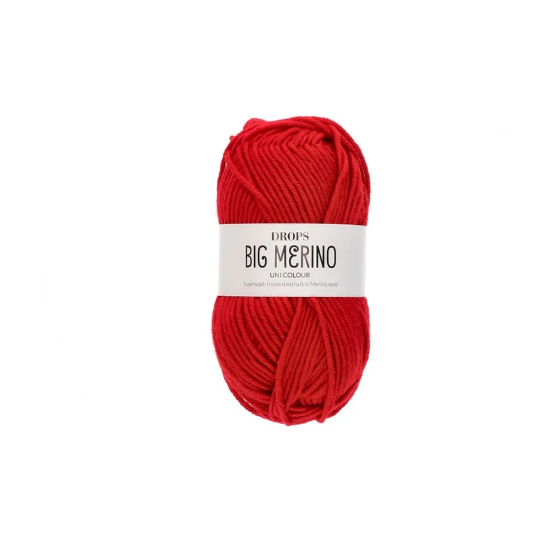 DROPS Big Merino Uni Colour 27 Karminrot