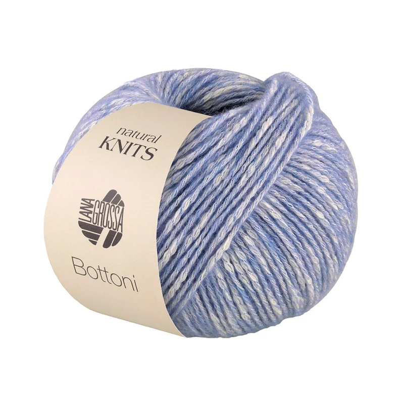 Lana Grossa Bottoni 007 Hellblau/Creme