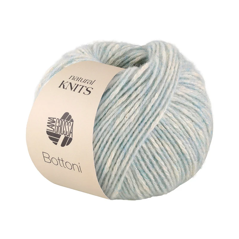 Lana Grossa Bottoni 006 Pastell-Türkis/Creme