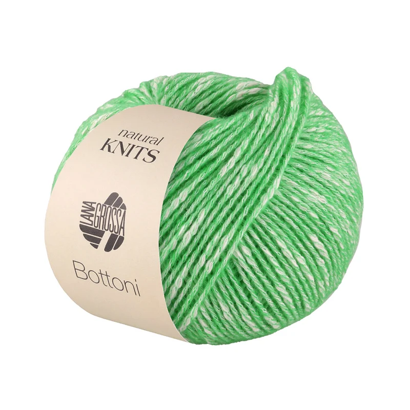 Lana Grossa Bottoni 010 Jade/Creme Weiß