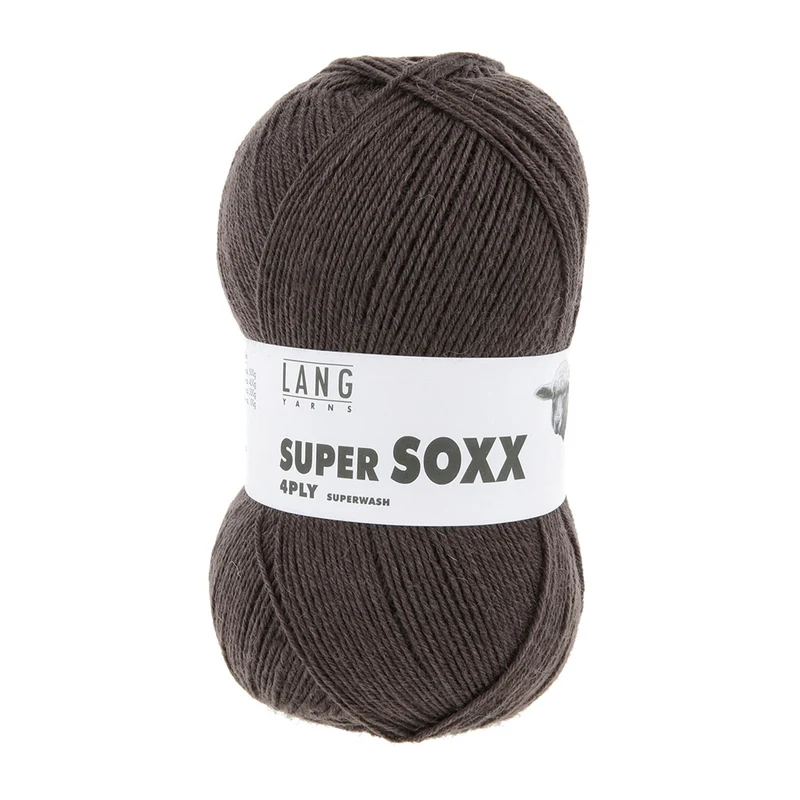 Lang Yarns Super Soxx 4-Fach 0067 Braun (4-fädig)