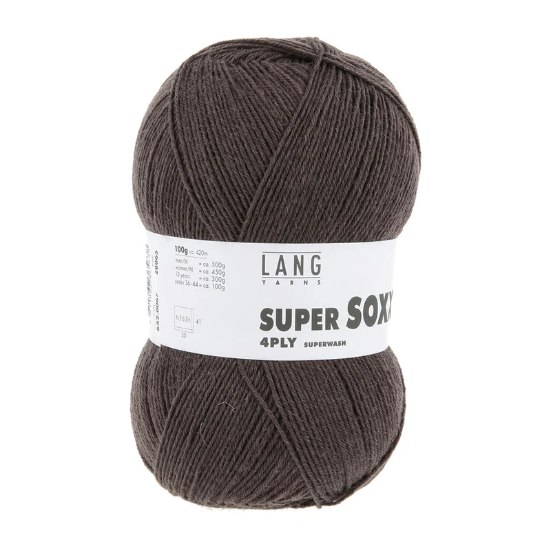 Lang Yarns Super Soxx 4-Fach 0067 Braun (4-fädig)