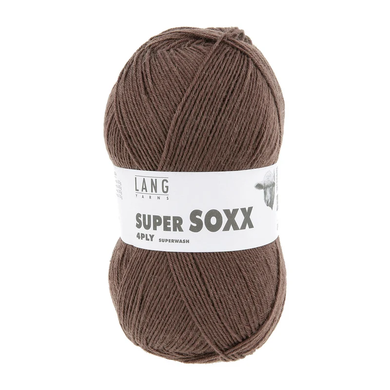 Lang Yarns Super Soxx 4-Fach 0096 Hellbraun (4-fädig)