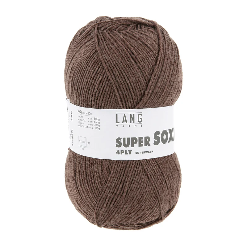 Lang Yarns Super Soxx 4-Fach 0096 Hellbraun (4-fädig)