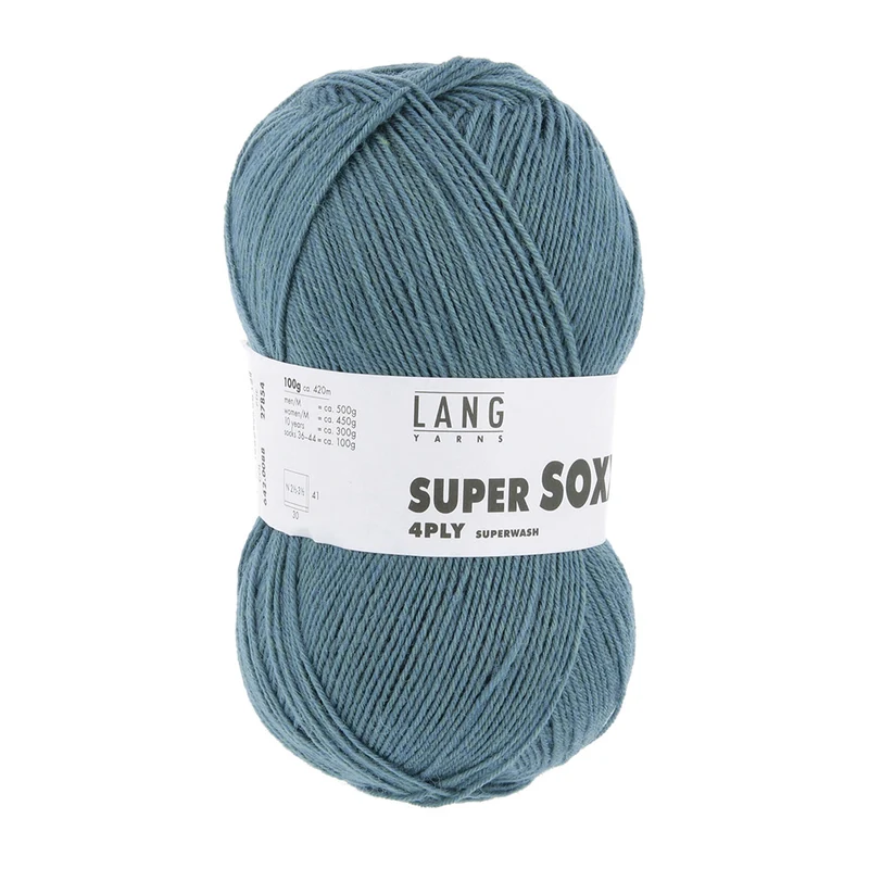 Lang Yarns Super Soxx 4-Fach 0088 Petrol (4-fädig)