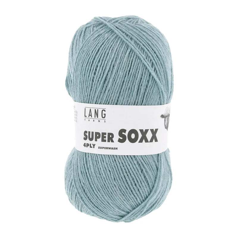 Lang Yarns Super Soxx 4-Fach 0072 Aqua (4-fädig)