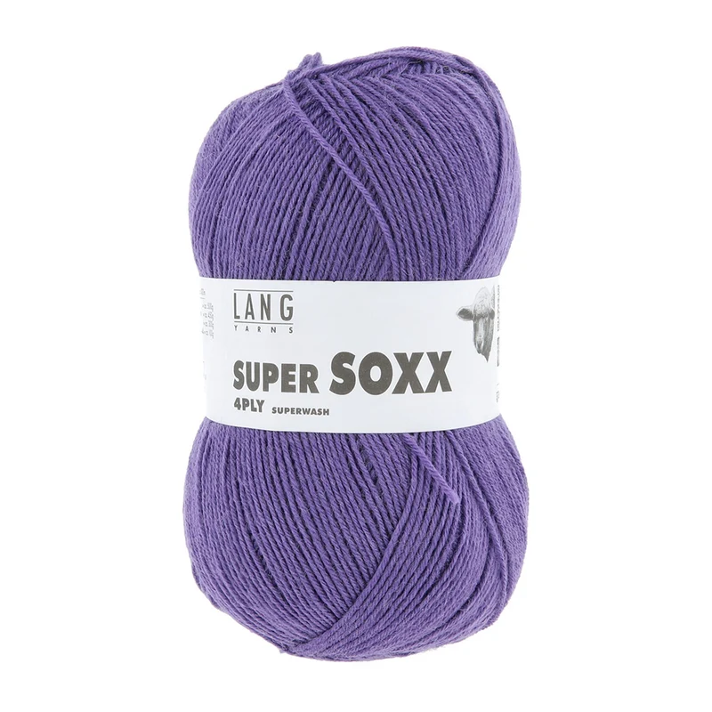 Lang Yarns Super Soxx 4-Fach 0146 Lila (4-fädig)