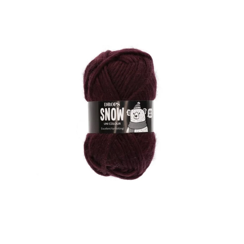 DROPS Snow Uni Colour 118 Dunkle Traube